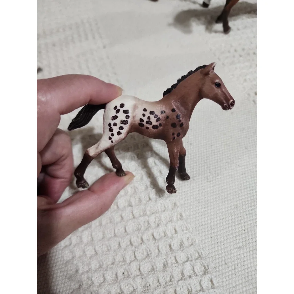 Lot of 5 Schleich Horse Figures 2016 2017 2018 Collectible Plastic Animal Models